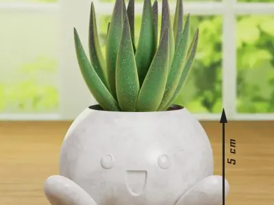 ODDISH PLANTER DECORATION 2 MODELS Pokemon 3D print model