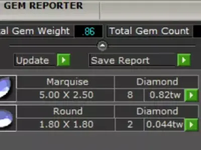 Sapphire and Diamond Flower Stud stl Earrings Model je0042 3D print model