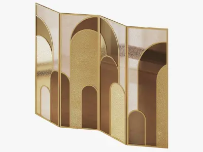 Decorative arched partition 3D model