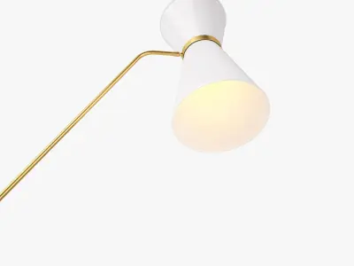Pierre Guariche G2 Floor Lamp 3D model