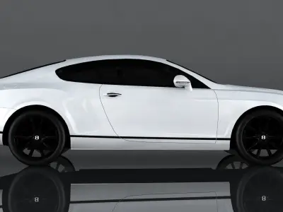 Bentley Continental Supersports Low-poly 3D model