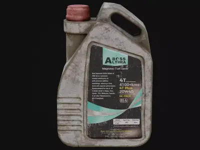 Car Oil Bottle Game Ready Model Low-poly 3D model