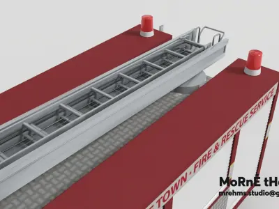 Cape Town Fire Engine Free 3D model