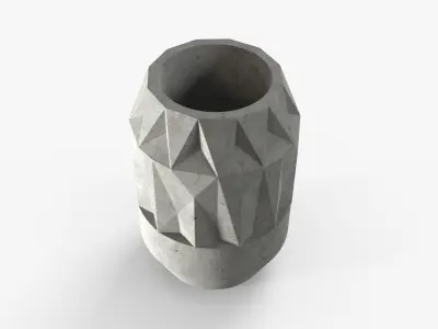 Vase Linum Low Low-poly 3D model