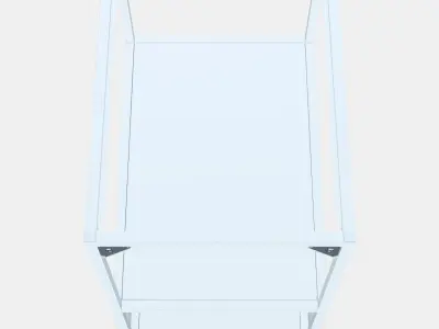 ENHET Base fr w shelves 4 Low-poly 3D model