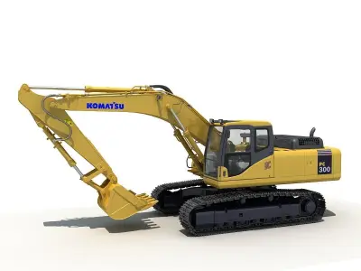 Komatsu Excavator PC300 3D model