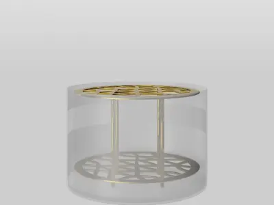 Meadow Vase Small Brass Low-poly 3D model