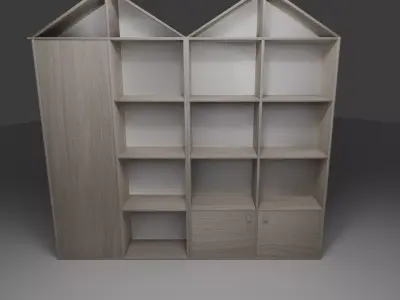 Modern Childrens Shelf 3D model