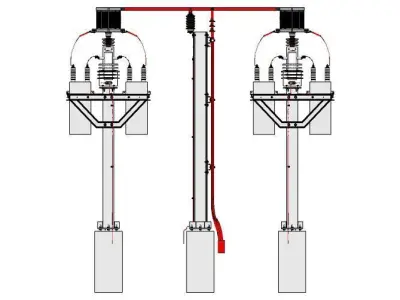 Capacitor Bank Low-poly 3D model