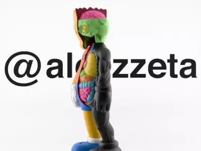 Kaws Bart Simpson x Bart Simpson Flayed Open Textured Low-poly 3D model