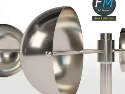 Decorative anemometer 3D model