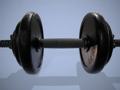 Dumbbell - gym sport equipment 3D model