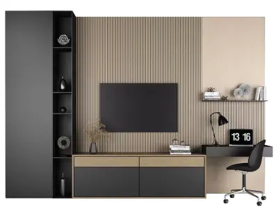 TV stand and workplace 79 3D model