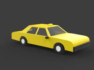 taxi 3d model 3D model
