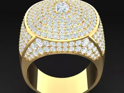 Luxury Men Rings Designs 5MR064 3D print model