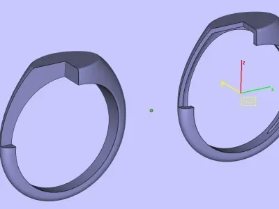 Signet Ring Oval 3D print model