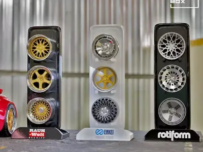 WHEEL STAND FOR DIORAMA - RC AND DIECAST  1-64 1-18 and 1-24 3D print model