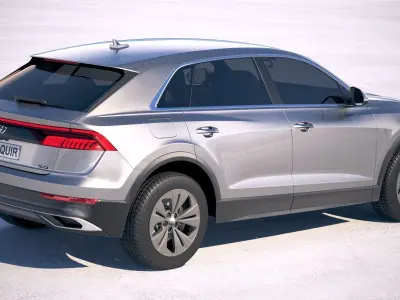 Audi Q8 2019 base model 3D model