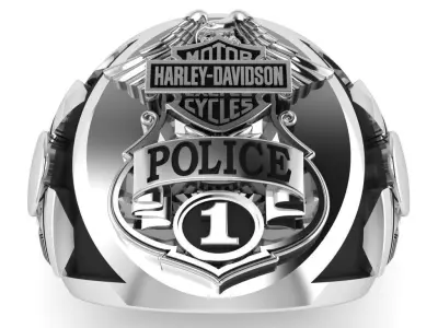 Harley-Davidson Ring Code-CGH003 3D print model