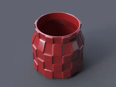 Pot 3D Print Model 13 3D print model