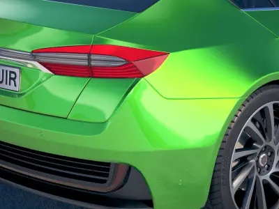 Generic Electric Sedan 2 2017 3D model