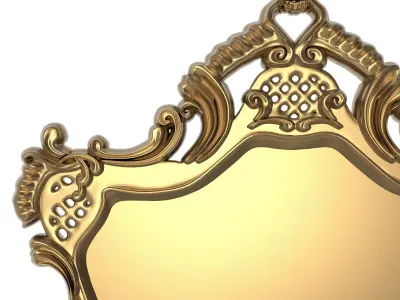 carved frame 3D model 18