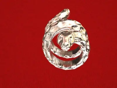 snake jewel ring 3d  3D model