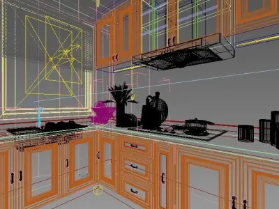 Modern Kitchen Design 3D model
