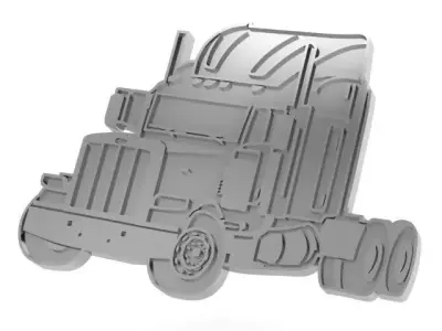 Car Truck Pendant 0700 3D print model