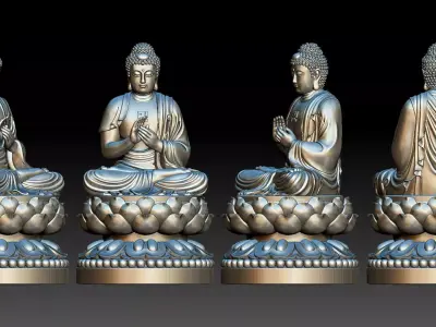 Amitabha Buddha  3D print model