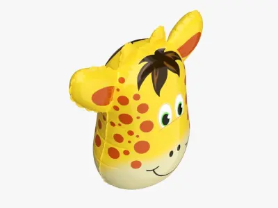 Foil decoration balloon 04 Giraffe 3D model