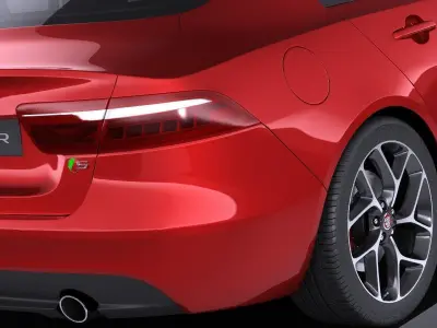 Jaguar XE S 2017 VRAY 3D model