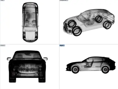 MASERATI LEVANTE  SQ4 Very High quality details 3D model 3D model