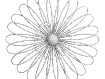 Mistana flower wall decor 3D model