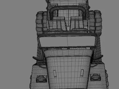 Jeep militar 3D model