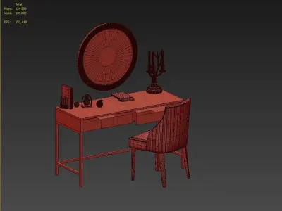 DRESSING TABLE SET 1 3D model