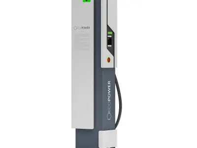 Car Charging Station 3D Model 3D model