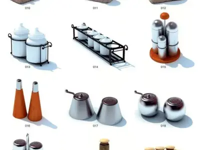 Kitchen utensils 3D model