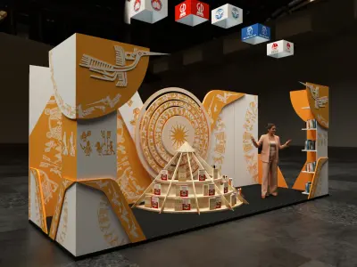 book stall frankfurt book exhibition stand 3D model