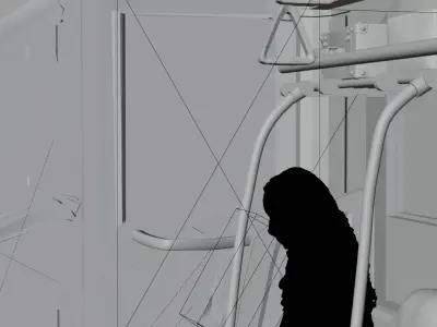 Cyberpunk Dystopian Subway with Cyberpunk Building FREE Free 3D model
