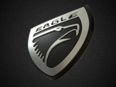 eagle logo 3D model