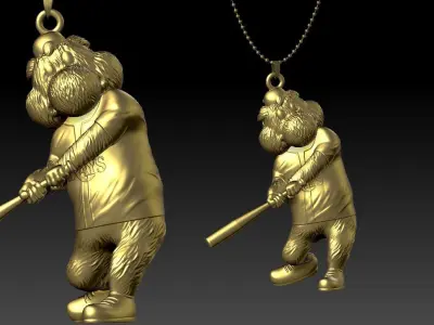 MLB - Necklaces TAMPA BAY RAYS - Hanging Figurine  3D print model