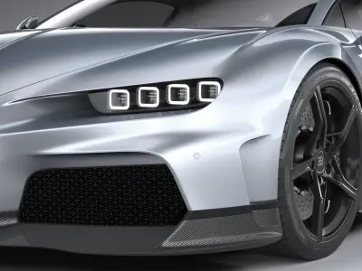 Bugatti Chiron Super Sport 2022 3D model