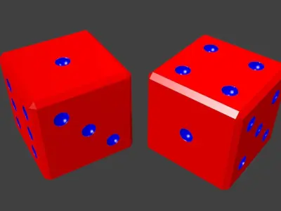 Simple Dice Free 3D model