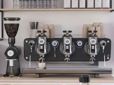 Coffee Kiosk 10 3D model