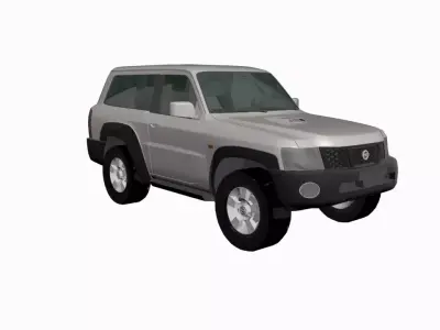 nissan patrol VTC 2006 2019 short LOW POLY Low-poly 3D model