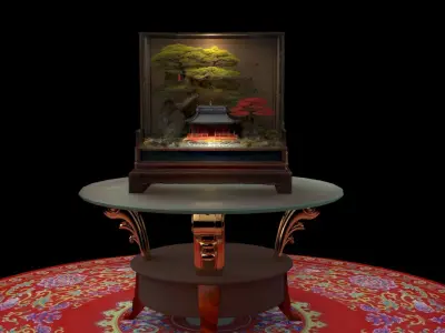 Chinese cork carving   3D model