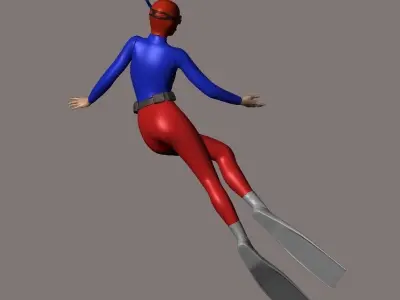 skin scuba 4 3D print model