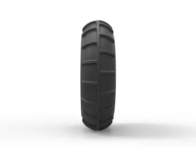 Front wheel from Dirt dragster 3D print model