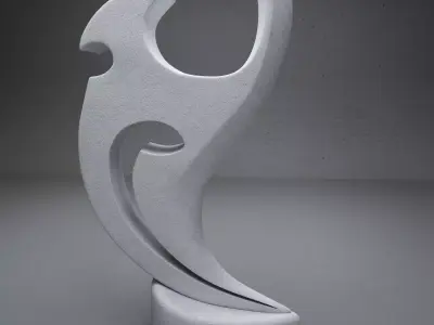 modern Abstract sculpture 02 3D model